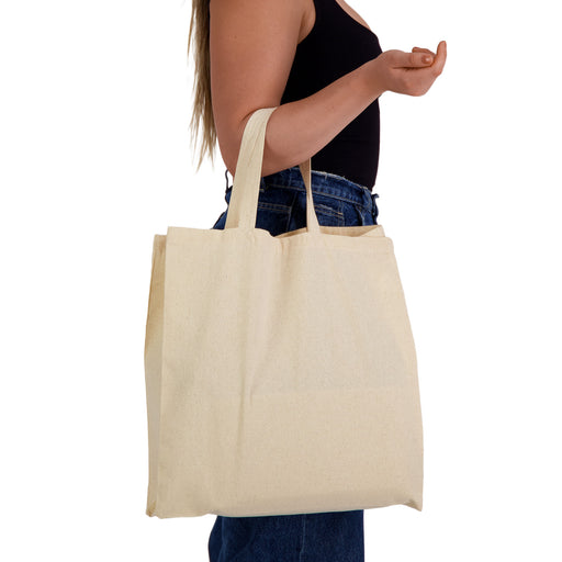 Supa Shopper Short Handle Calico Bag - Custom Promotional Product