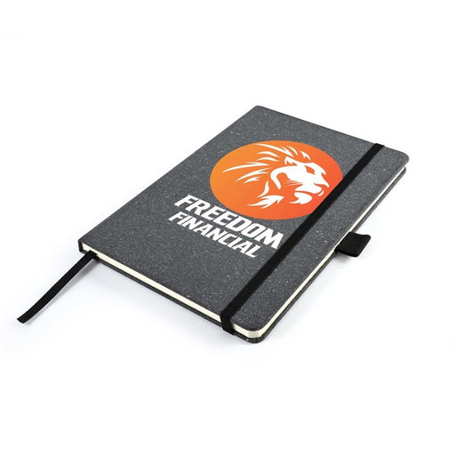 Astro Hard Cover Recycled Leather Notebook - Custom Promotional Product