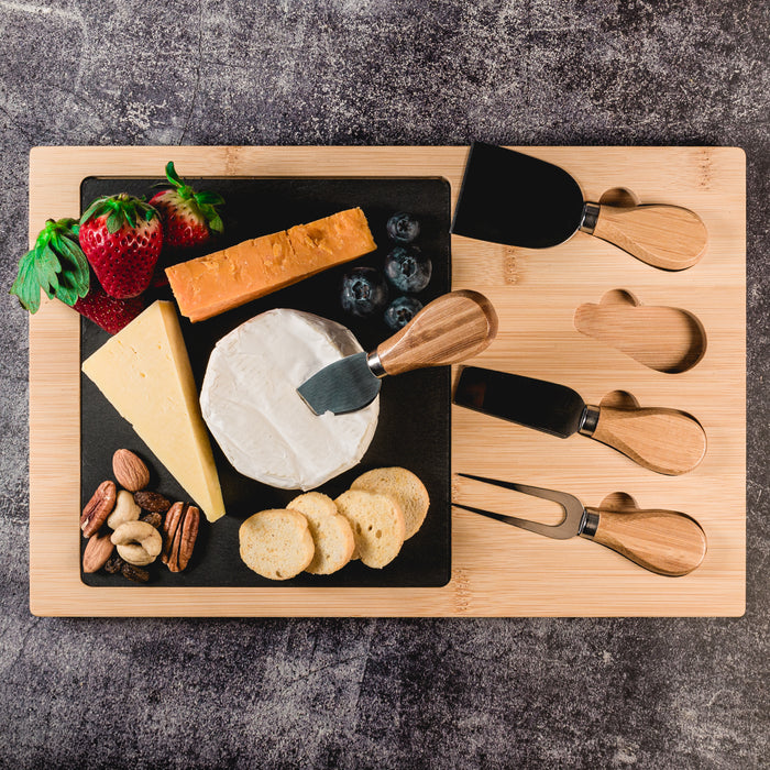 Mosaic Bamboo Slate Cheese Board - Custom Promotional Product