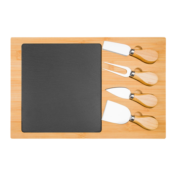 Mosaic Bamboo Slate Cheese Board - Custom Promotional Product