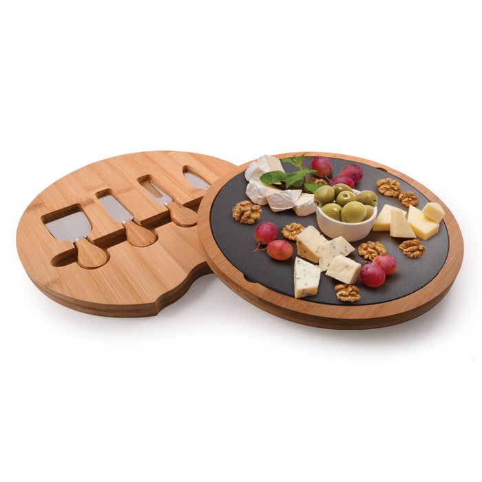 Gala Bamboo Slate Cheese Board - Custom Promotional Product
