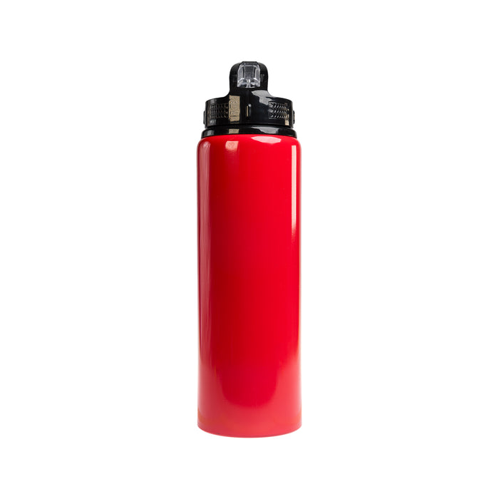 Amore 750ml Bottle - Flip Straw Lid - Red 3