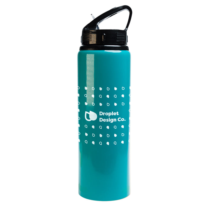 Amore 750ml Bottle - Flip Straw Lid - Screen Print
