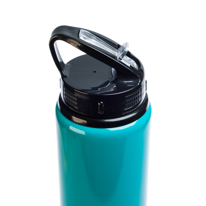 Amore 750ml Bottle - Flip Straw Lid - Teal 2