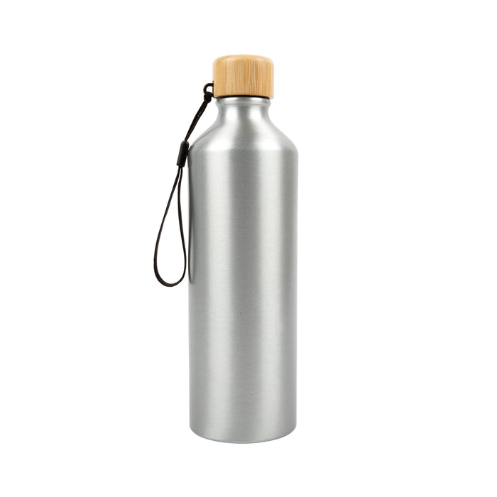 Gelato Aluminium Bottle with Bamboo Lid - Custom Promotional Product