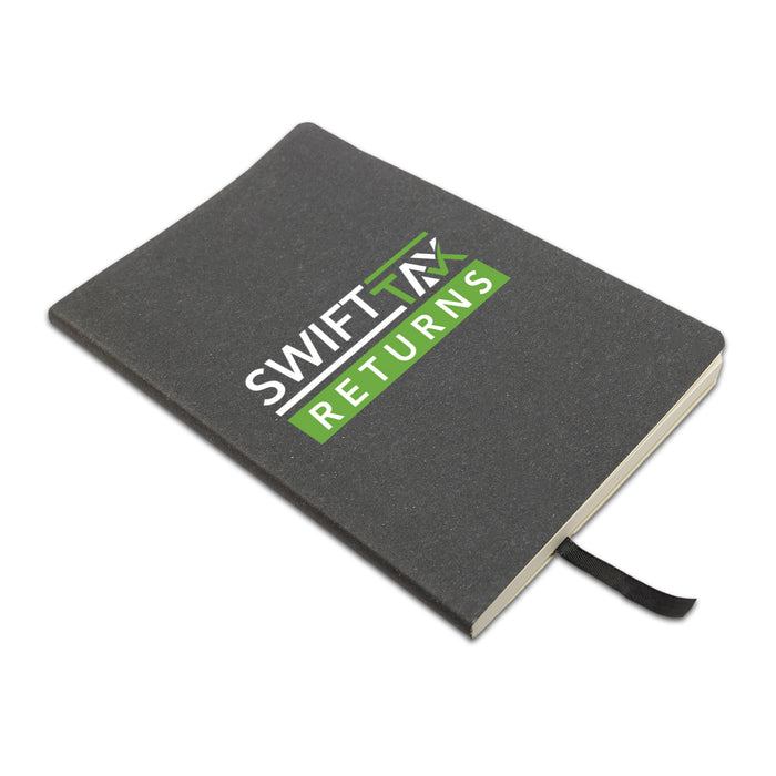 Astro Soft Cover Recycled Leather Notebook - Custom Promotional Product
