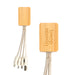 Sprite Square Bamboo Charging Cable - Custom Promotional Product