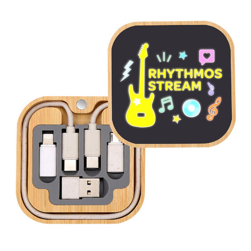 USB Adapter Charger Set (Square) - Custom Promotional Product