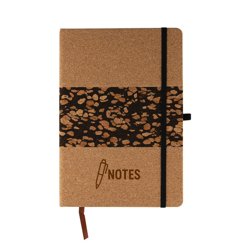 Cork and Coffee Grounds Notebook - Custom Promotional Product