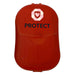 Soapy - A red protective case featuring a logo on the front and a clasp closure.