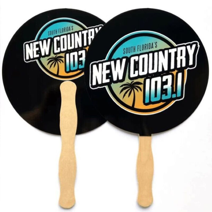 Cardboard Wooden Fans - Custom Promotional Product