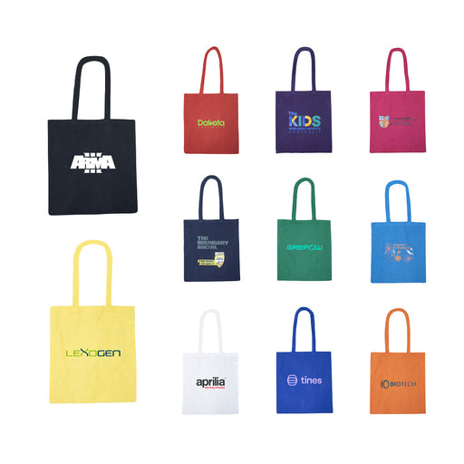 Recycled Colourful Cotton Tote Bag - Custom Promotional Product