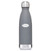 Classic 500ml Water Bottle - A drink bottle in grey with a stainless steel cap and a logo on the body.