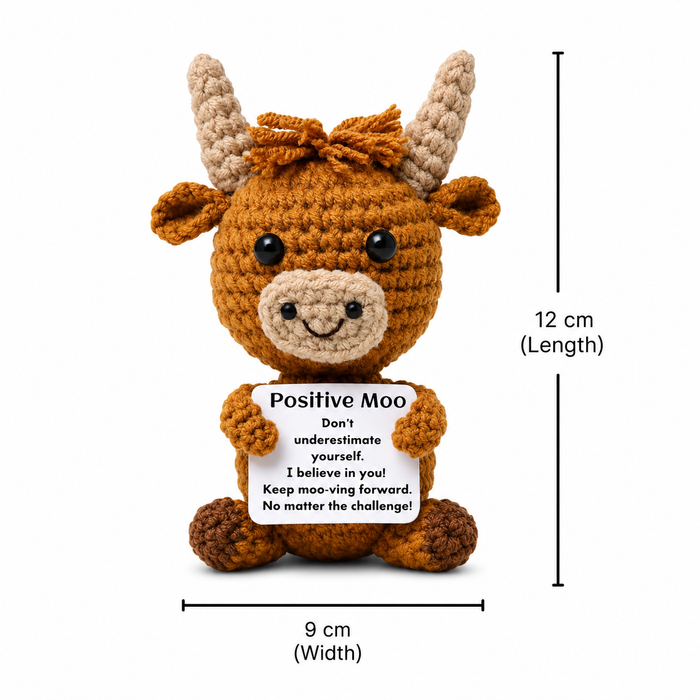 Amigurumi Crochet Positive Moo