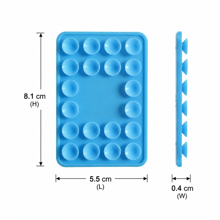Silicone Suction Phone Holder with Adhesive Backing