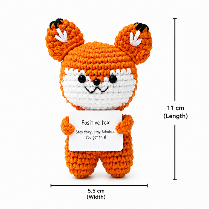 Amigurumi Crochet Positive Fox