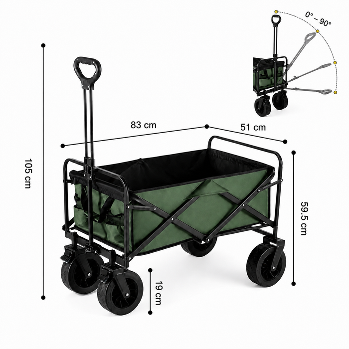 Foldable All-Terrain Utility Wagon