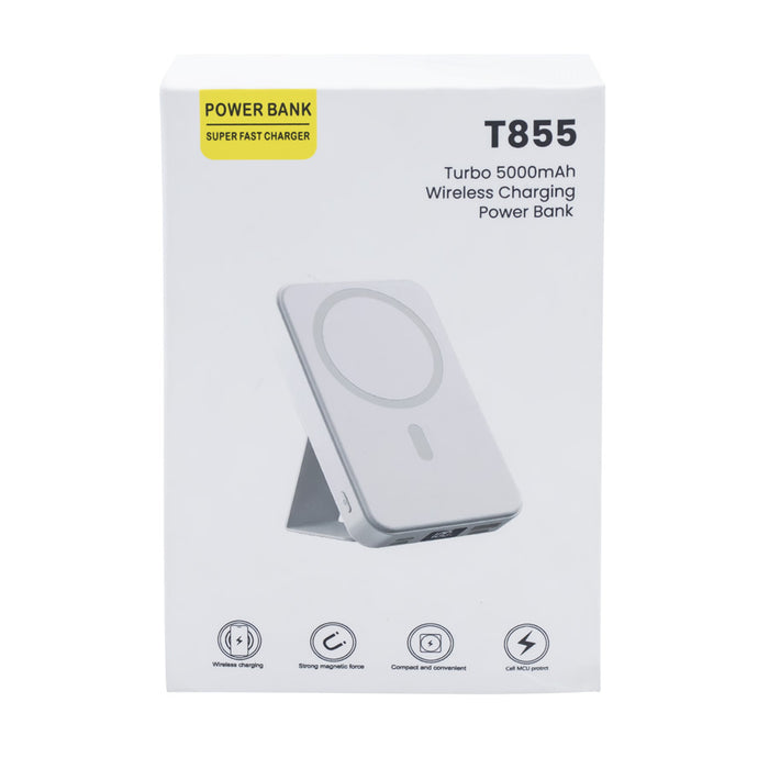 Turbo 5000mAh wireless charging power bank - Custom Promotional Product
