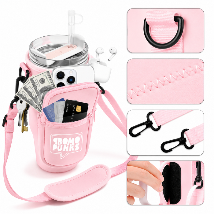 40 oz (1,180 ml) Tumbler Carrier Bag with Phone Pouch