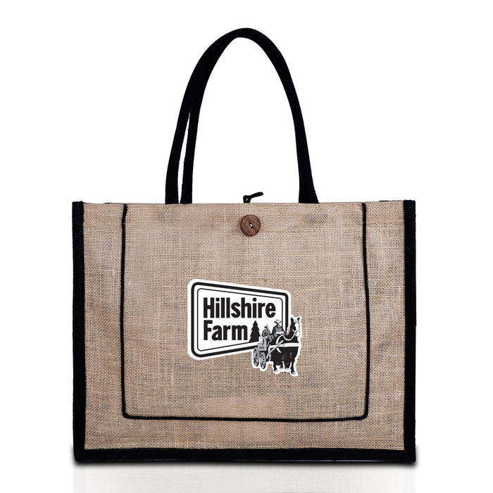 Accent Jute Bag - Custom Promotional Product