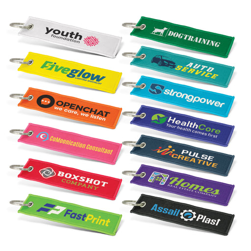 Branded Woven Keyrings - Custom Promotional Product