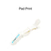 Anti-Slip Positioning Alligator Clip - A white anti-slip positioning alligator clip with textured grip and a logo.