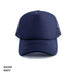 Polymesh Trucker Cap - A navy Polymesh Trucker Cap with a solid front and mesh back, featuring a logo on the front.