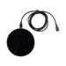 Casper Pro 15 Watt Eco Wireless Charger - A black circular wireless charger with a cable, designed for charging devices.