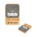Apollo Eco 15W Wireless Charger Cable Kit - A wooden wireless charger with a textured grey top and a logo. It features two holes beneath the charging surface.