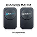 Sherry 15W Foldable 3-in-1 Magnetic Wireless Charger - A black foldable wireless charger with two different designs, featuring a logo on the front.