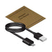 Bryan Ultra Thin 15W MagSafe Power Bank - 5000 mAh (Stock) - A black USB cable with a user manual on a brown background, designed for a power bank product.
