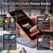 Apex Semi-Solid-State 22.5W MagSafe Wireless Power Bank - 5000 mAh (Stock) - Apex Semi-Solid-State 22.5W MagSafe wireless power bank in orange and black, featuring a slim, lightweight design.