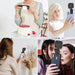 Essex Magnetic LED Selfie Light - A magnetic LED selfie light in black, featuring multiple users taking selfies and illuminating their faces.