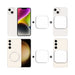 Essex Magnetic LED Selfie Light - A promotional image featuring mobile phones in white, showing a magnetic LED selfie light concept with its shape and design.