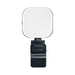 Essex Magnetic LED Selfie Light - A square, white LED selfie light mounted on a black clip, featuring a minimalistic design.