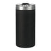 Arctic Zone Titan Thermal HP Slim Cooler 350ml - A drink bottle in matte black finish with a silver lid, featuring a logo. Ideal for keeping beverages cold.