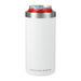 Arctic Zone Titan Thermal HP Slim Cooler 350ml - A drink bottle in white with a stainless steel top, designed to hold standard 350ml cans. Features a logo.