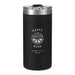 Arctic Zone Titan Thermal HP Slim Cooler 350ml - A drink bottle in matte black with a clear lid, featuring a logo and designed for beverage insulation.