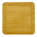 Aroma Coffee Coasters - A bamboo coaster with a square shape and rounded edges, featuring a smooth, natural finish.