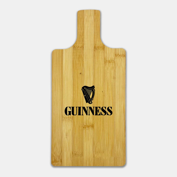 Ozi Bamboo Paddle Board - A bamboo paddle board in a natural finish featuring a black logo design.