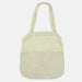 Maglia Cotton Shopping Tote - A light-coloured cotton shopping tote with a mesh top and sturdy handles, featuring a logo.