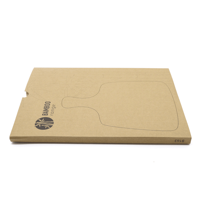 Artis Cheeseboard & Knife Set - A bamboo cheeseboard and knife set in eco-friendly packaging featuring a simple design and branding.