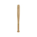 Commercial Baseball Bat Shape Pen - A baseball bat-shaped pen in a light wood colour, featuring a gold band near the writing end and a logo.