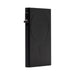 Wally Mag RFID Case - A black RFID blocking case with a circular design, featuring a clip for easy attachment.