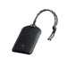 Bellroy Luggage Tag - A black leather luggage tag with a grey braided cord and stitching detail, featuring a small logo.