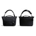 Bellroy Classic Messenger 13L - A black messenger bag with adjustable strap, featuring a flap closure and carry handles, along with a subtle logo.