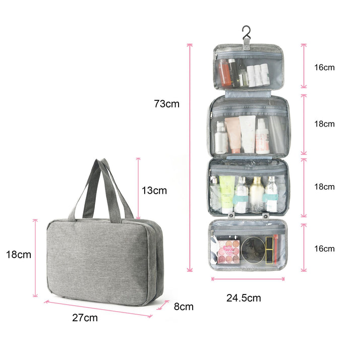Large Capacity Hanging Toiletry Bag - Custom Promotional Product
