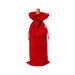 Drawstring Velvet Wine Bottle Bag - Custom Promotional Product