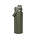 CamelBak - Thrive Chug VSS 0.6L - A drink bottle in olive green with a flip lid and a handle, featuring a logo on the surface.