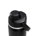 CamelBak - Thrive Chug VSS 0.6L - A drink bottle in black with a silver band and a screw-top lid features a flip-top spout and a logo.